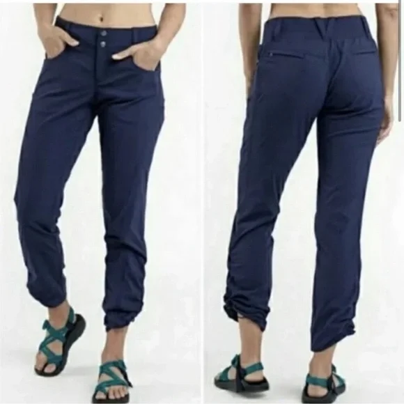 Title Nine Climber Pant Dark Blue Outdoor Hiking Rock Climbing Cargo Utility - Picture 3 of 16